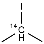 2-IODOPROPANE, [2-14C] Struktur