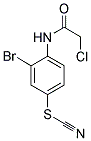 3-BROMO-4-[(CHLOROACETYL)AMINO]PHENYL THIOCYANATE Struktur