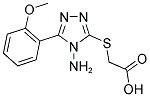 [4-AMINO-5-(2-METHOXY-PHENYL)-4H-[1,2,4]TRIAZOL-3-YLSULFANYL]-ACETIC ACID Struktur