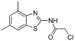 2-CHLORO-N-(4,6-DIMETHYL-BENZOTHIAZOL-2-YL)-ACETAMIDE Struktur