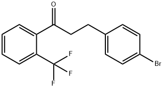 3-(4-BROMOPHENYL)-2'-TRIFLUOROMETHYLPROPIOPHENONE Struktur