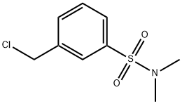 3-(CHLOROMETHYL)-N,N-DIMETHYLBENZENESULFONAMIDE Struktur