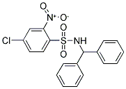 (DIPHENYLMETHYL)((4-CHLORO-2-NITROPHENYL)SULFONYL)AMINE Struktur