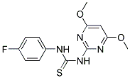 N-(4,6-DIMETHOXYPYRIMIDIN-2-YL)-N'-(4-FLUOROPHENYL)THIOUREA Struktur