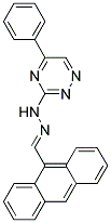 ANTHRACENE-9-CARBALDEHYDE (5-PHENYL-1,2,4-TRIAZIN-3-YL)HYDRAZONE Struktur