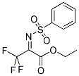 ETHYL 2-[BENZENESULFONYLIMINO]-3,3,3-TRIFLUORO-PROPIONATE Struktur