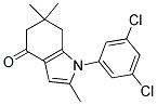 1-(3,5-DICHLOROPHENYL)-2,6,6-TRIMETHYL-5,6,7-TRIHYDROINDOL-4-ONE Struktur