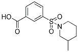 3-[(3-METHYLPIPERIDIN-1-YL)SULFONYL]BENZOIC ACID Struktur