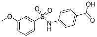 4-([(3-METHOXYPHENYL)SULFONYL]AMINO)BENZOIC ACID Struktur