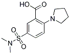 5-DIMETHYLSULFAMOYL-2-PYRROLIDIN-1-YL-BENZOIC ACID Struktur
