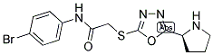 N-(4-BROMO-PHENYL)-2-(5-PYRROLIDIN-2-YL-[1,3,4]OXADIAZOL-2-YLSULFANYL)-ACETAMIDE Struktur