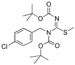 N,N'-BIS(TERT-BUTOXYCARBONYL)-N-PARACHLOROBENZYL-S-METHYL-ISOTHIOUREA Struktur