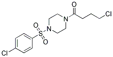 1-(4-CHLOROBUTANOYL)-4-[(4-CHLOROPHENYL)SULFONYL]PIPERAZINE Struktur