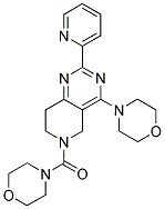 MORPHOLIN-4-YL-(4-MORPHOLIN-4-YL-2-PYRIDIN-2-YL-7,8-DIHYDRO-5H-PYRIDO[4,3-D]PYRIMIDIN-6-YL)-METHANONE Struktur