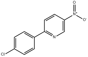 2-(4-CHLOROPHENYL)-5-NITROPYRIDINE Struktur