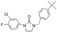 1-(4-TERT-BUTYLBENZYL)-3-(3-CHLORO-4-FLUOROPHENYL)IMIDAZOLIDIN-2-ONE Struktur