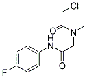 2-CHLORO-N-[2-[(4-FLUOROPHENYL)AMINO]-2-OXOETHYL]-N-METHYLACETAMIDE Struktur