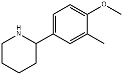 2-(4-METHOXY-3-METHYLPHENYL)PIPERIDINE Struktur