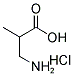 3-AMINO-2-METHYL-PROPIONIC ACID HCL Struktur