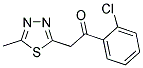 1-(2-CHLOROPHENYL)-2-(5-METHYL-1,3,4-THIADIAZOL-2-YL)ETHANONE Struktur