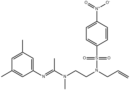 N-(2-(ALLYL[(4-NITROPHENYL)SULFONYL]AMINO)ETHYL)-N'-(3,5-DIMETHYLPHENYL)-N-METHYLETHANIMIDAMIDE Struktur