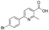 6-(4-BROMOPHENYL)-2-METHYLPYRIDINE-3-CARBOXYLIC ACID Struktur