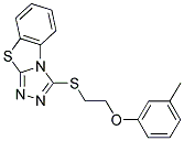 3-(2-M-TOLYLOXY-ETHYLSULFANYL)-BENZO[4,5]THIAZOLO[2,3-C][1,2,4]TRIAZOLE Struktur