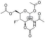 2-ACETAMIDO-4-FLUORO-1,3,6-TRI-O-ACETYL-2,4-DIDEOXY-D-GLUCOPYRANOSE Struktur