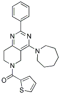 (4-AZEPAN-1-YL-2-PHENYL-7,8-DIHYDRO-5H-PYRIDO[4,3-D]PYRIMIDIN-6-YL)-THIOPHEN-2-YL-METHANONE Struktur