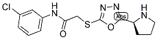 N-(3-CHLORO-PHENYL)-2-(5-PYRROLIDIN-2-YL-[1,3,4]OXADIAZOL-2-YLSULFANYL)-ACETAMIDE Struktur