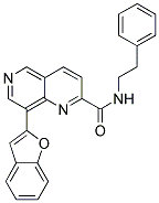 8-(1-BENZOFURAN-2-YL)-N-(2-PHENYLETHYL)-1,6-NAPHTHYRIDINE-2-CARBOXAMIDE Struktur