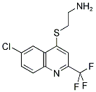 4-(2-AMINOETHYLTHIO)-6-CHLORO-2-(TRIFLUOROMETHYL)QUINOLINE Struktur