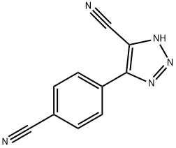 4-(4-NITRILOPHENYL)-1H-1,2,3-TRIAZOLE-5-CARBONITRILE Struktur