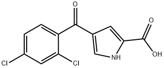 4-(2,4-DICHLOROBENZOYL)-1H-PYRROLE-2-CARBOXYLIC ACID Struktur