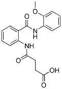 N-[2-(2-METHOXY-PHENYLCARBAMOYL)-PHENYL]-SUCCINAMIC ACID Struktur