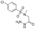 4-CHLORO-N-HYDRAZINOCARBONYLMETHYL-N-METHYL-BENZENESULFONAMIDE Struktur