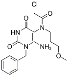 N-(6-AMINO-1-BENZYL-2,4-DIOXO-1,2,3,4-TETRAHYDRO-PYRIMIDIN-5-YL)-2-CHLORO-N-(3-METHOXY-PROPYL)-ACETAMIDE Struktur