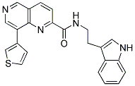 N-[2-(1H-INDOL-3-YL)ETHYL]-8-THIEN-3-YL-1,6-NAPHTHYRIDINE-2-CARBOXAMIDE Struktur