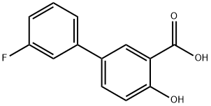 3'-FLUORO-4-HYDROXY-BIPHENYL-3-CARBOXYLIC ACID Struktur