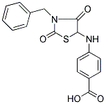 4-[(3-BENZYL-2,4-DIOXO-1,3-THIAZOLIDIN-5-YL)AMINO]BENZOIC ACID Struktur