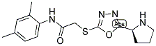 N-(2,4-DIMETHYL-PHENYL)-2-(5-PYRROLIDIN-2-YL-[1,3,4]OXADIAZOL-2-YLSULFANYL)-ACETAMIDE Struktur