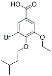 3-BROMO-5-ETHOXY-4-(3-METHYLBUTOXY)BENZOIC ACID Struktur