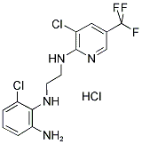 1-(2-AMINO-6-CHLOROPHENYLAMINO)-2-[3-CHLORO-5-(TRIFLUOROMETHYL)PYRID-2-YL AMINO]ETHANE HYDROCHLORIDE Struktur