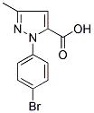 1-(4-BROMOPHENYL)-3-METHYL-1H-PYRAZOLE-5-CARBOXYLIC ACID Struktur