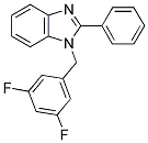 1-(3,5-DIFLUORO-BENZYL)-2-PHENYL-1H-BENZOIMIDAZOLE Struktur