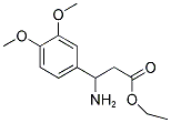 3-AMINO-3-(3,4-DIMETHOXY-PHENYL)-PROPIONIC ACID ETHYL ESTER Struktur