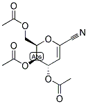 4,5,7-TRI-O-ACETYL-2,6-ANHYDRO-3-DEOXY-D-ARABINO-HEPT-2-ENONONITRILE Struktur