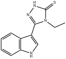 4-ETHYL-5-(1H-INDOL-3-YL)-4H-1,2,4-TRIAZOLE-3-THIOL Struktur