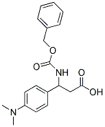 3-BENZYLOXYCARBONYLAMINO-3-(4-DIMETHYLAMINO-PHENYL)-PROPIONIC ACID Struktur