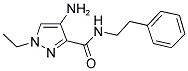 4-AMINO-1-ETHYL-1 H-PYRAZOLE-3-CARBOXYLIC ACID PHENETHYL-AMIDE Struktur